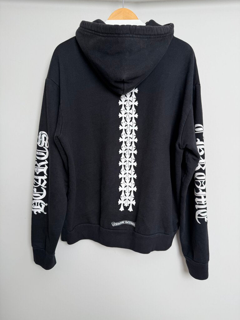 Preowned Chrome Hearts Spine Cross Hoodie Size L