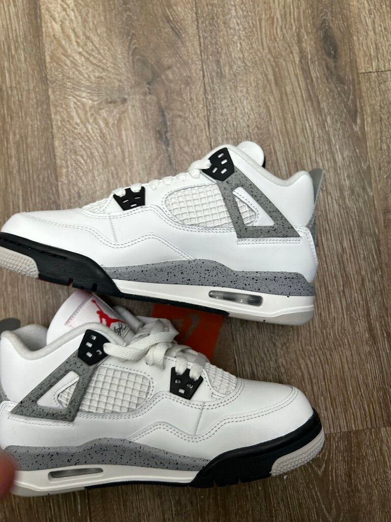 New Jordan 4 White Cement Size 6Y