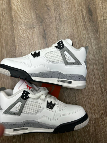 New Jordan 4 White Cement Size 6Y
