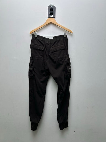 Preowned Rick Owens Dark Dust Pocket Zipper Cargo Sweatpants Size 78 (Small Stain)