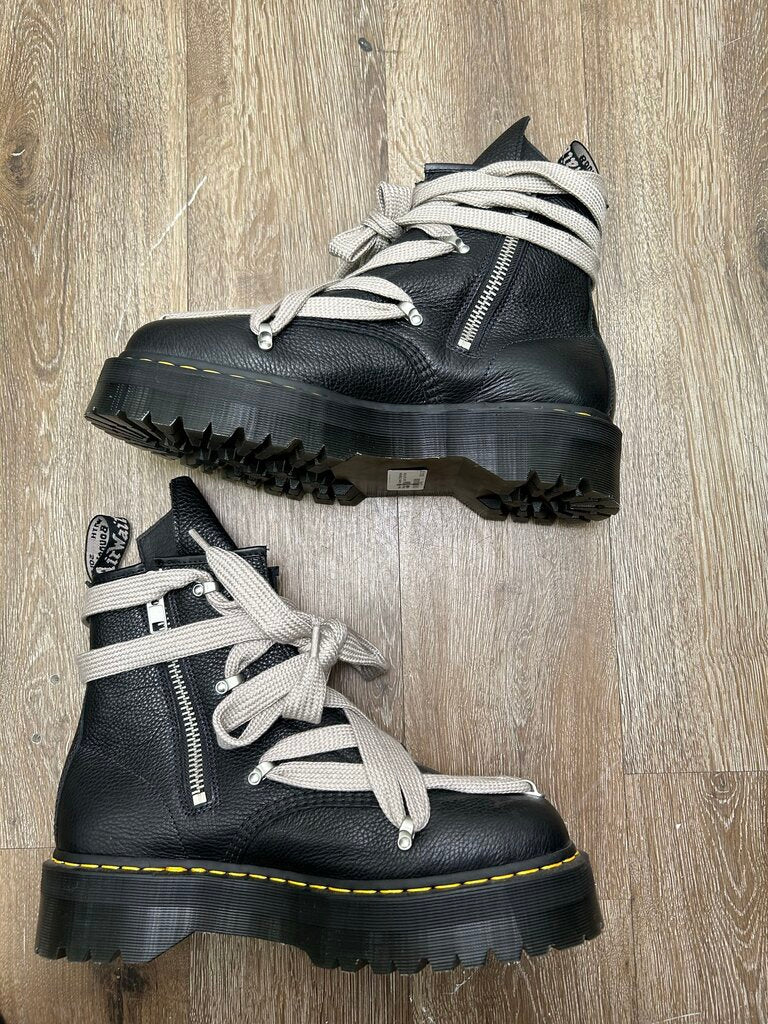 New Rick Owens Dr.Martens Black Jumbo Lace Sz.14 (No Box)