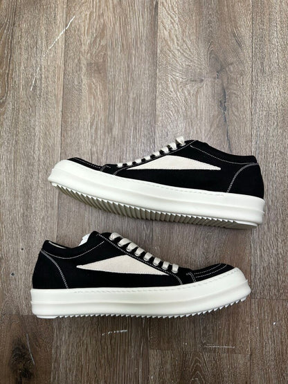 New Rick Owens Vans Low DRKSHDW Black Milk Size 43