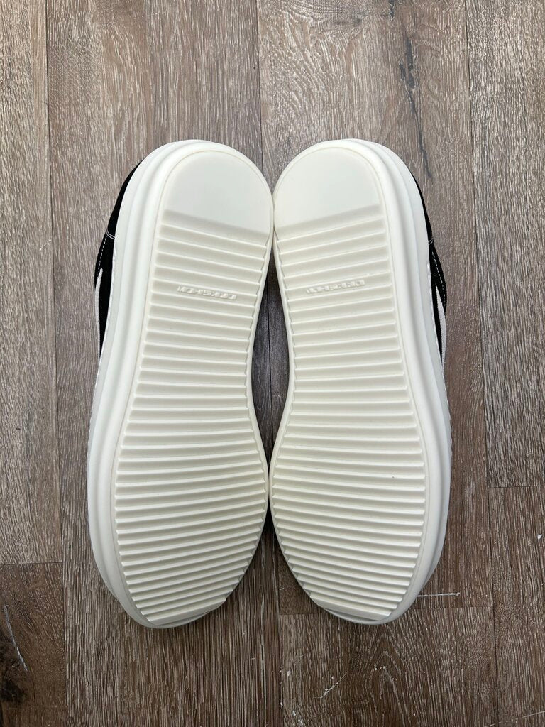 New Rick Owens Vans Low DRKSHDW Black Milk Size 43