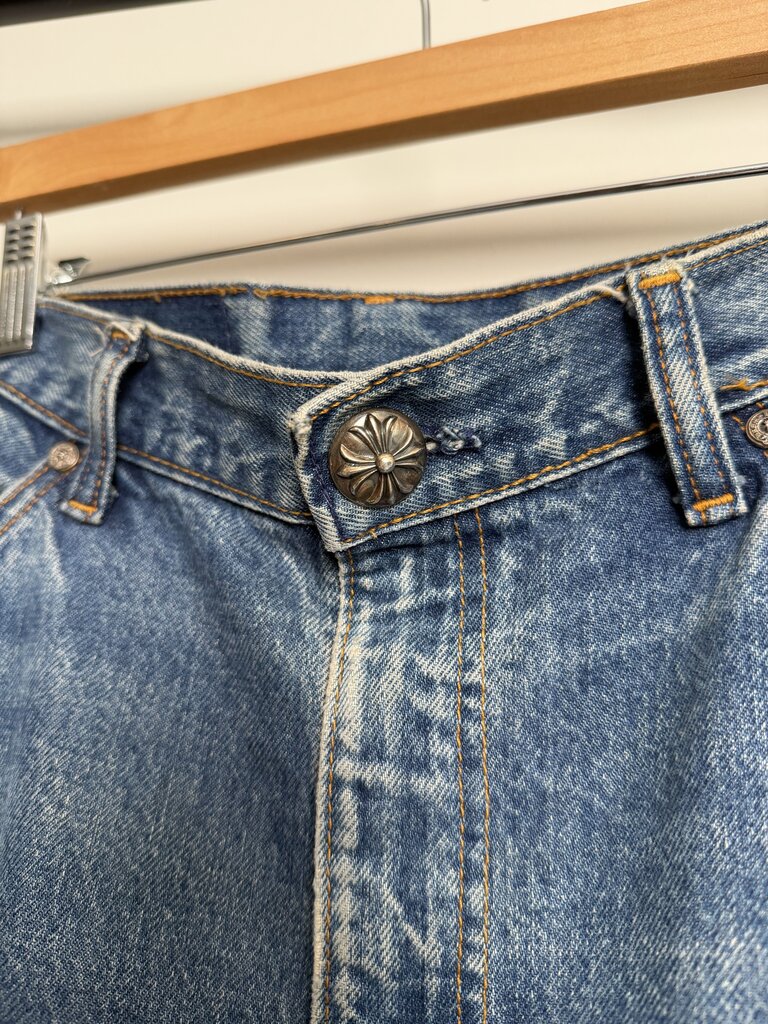 Chrome Hearts 20 Cross Patch Orange Tab Levi's Sz. 33x30