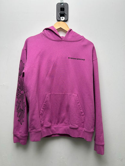 Preowned Chrome Hearts Matty Boy Spider Web Purple Hoodie sz.XL