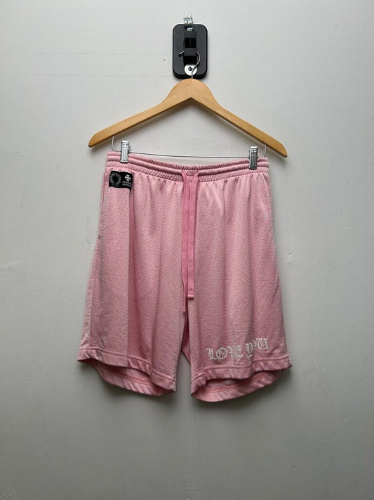 Preowned Chrome Hearts Love You Pink Basketball Shorts sz.M