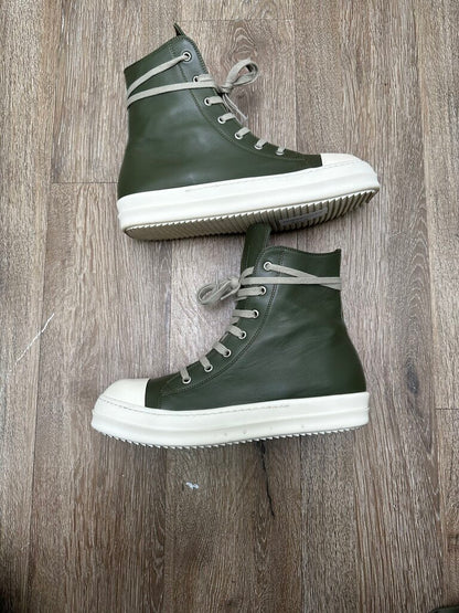 Preowned Rick Owens Green Milk High Sz.41.5