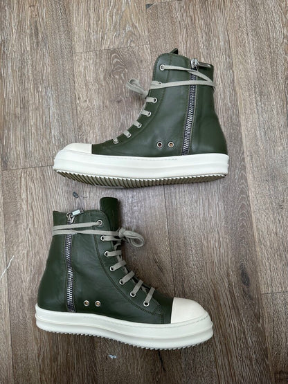 Preowned Rick Owens Green Milk High Sz.41.5