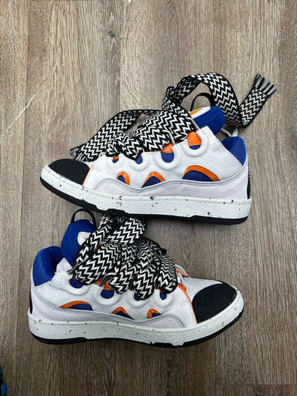 Preowned Lanvin Curb White Blue Orange Sz.41