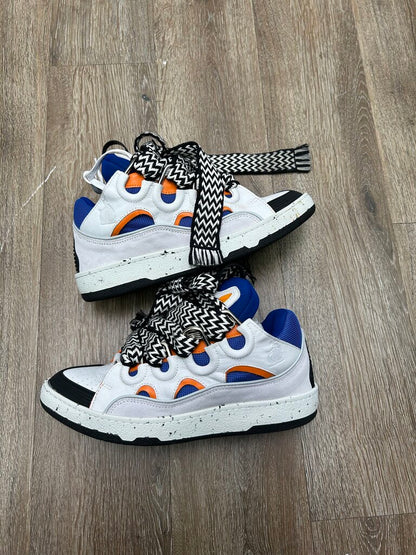 Preowned Lanvin Curb White Blue Orange Sz.41