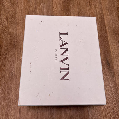 Preowned Lanvin Curb White Blue Orange Sz.41