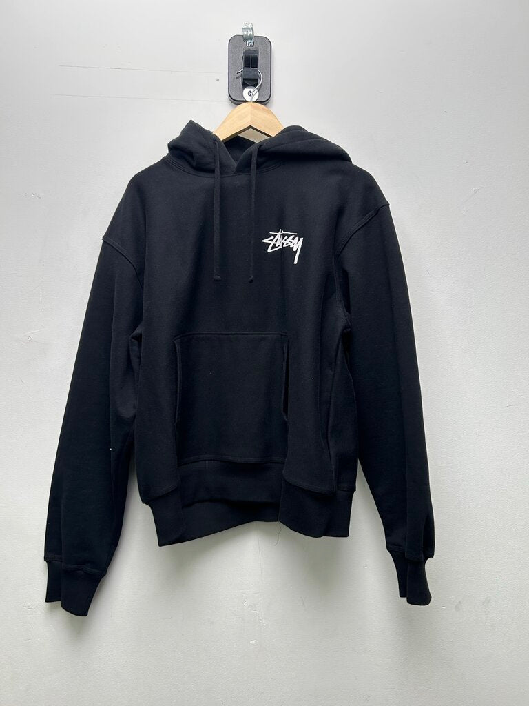 Preowned Stussy Black 8 Ball Small Logo Hoodie Size Medium