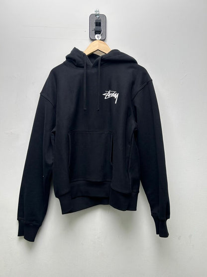 Preowned Stussy Black 8 Ball Small Logo Hoodie Size Medium