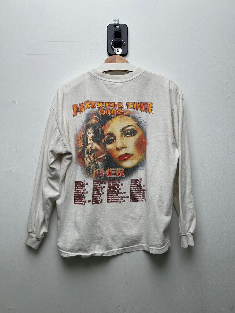 Vintage Cher White Longsleeve sz.L