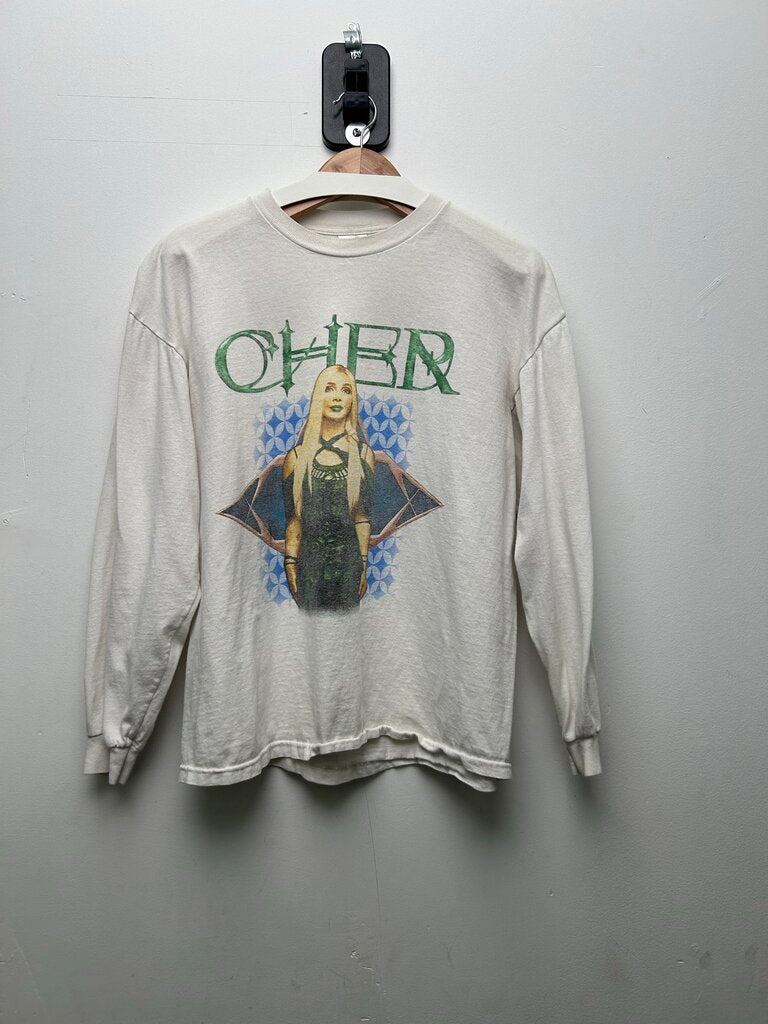 Vintage Cher White Longsleeve sz.L
