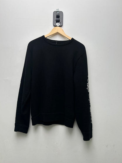 Preowned Chrome Hearts Black Cashmere Crewneck sz.S
