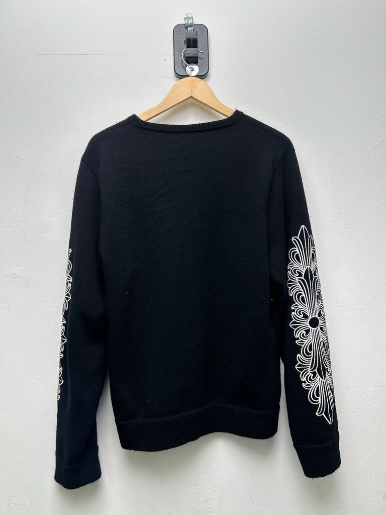 Preowned Chrome Hearts Black Cashmere Crewneck sz.S