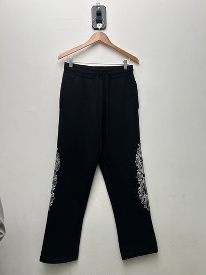 Preowned Chrome Hearts Black Cashmere Sweatpants sz.S