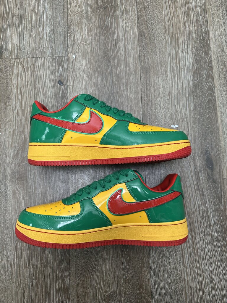 Preowned Nike AF1 Lucky Green Yachty Concrete AF1 sz.8.5