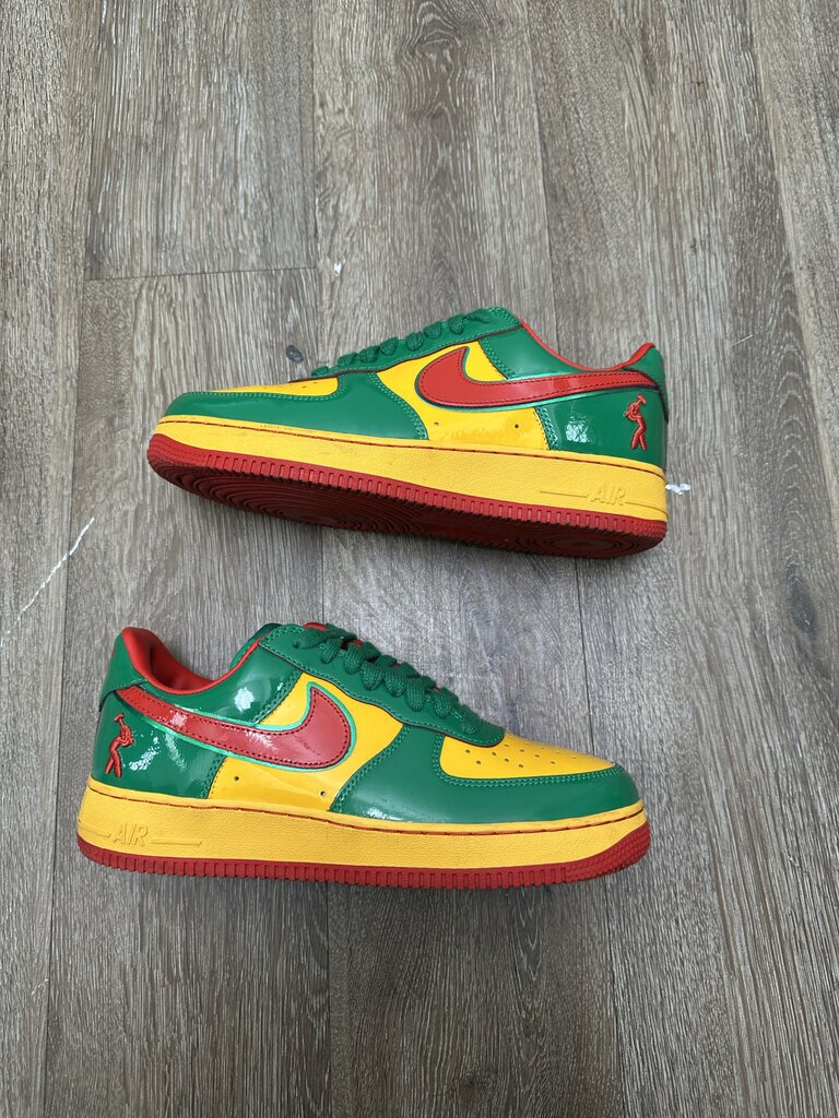 Preowned Nike AF1 Lucky Green Yachty Concrete AF1 sz.8.5