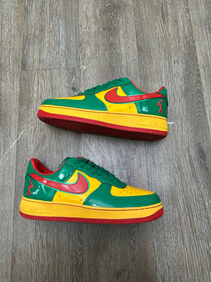 Preowned Nike AF1 Lucky Green Yachty Concrete AF1 sz.8.5