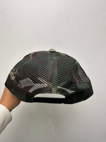 Preowned Chrome Hearts CH Black Camo Trucker