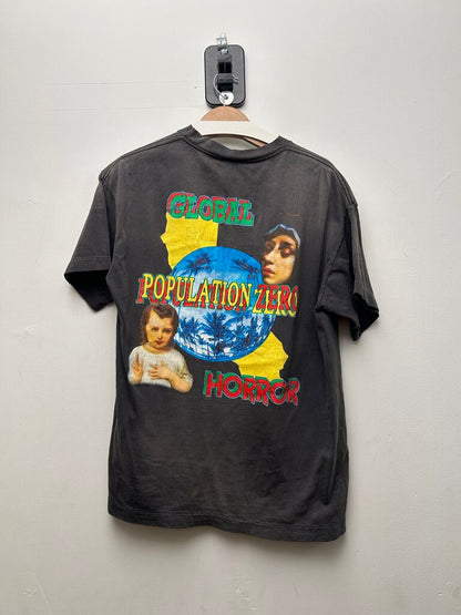 Preowned Saint Michaels A War Jesus Multicolor Black Tee sz.M