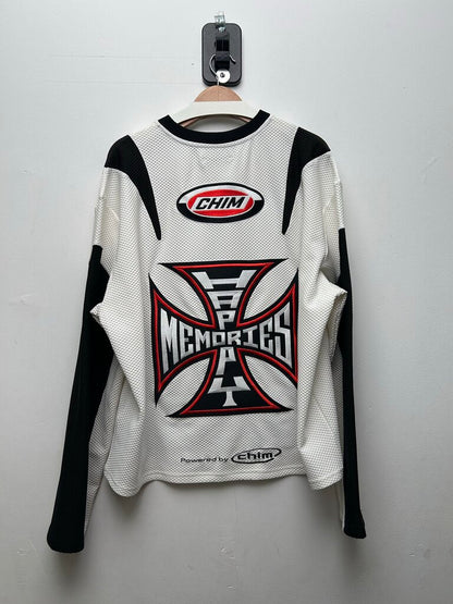 Preowned HMDD White Moto Jersey sz.XL