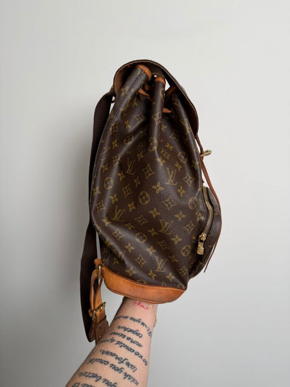 Preowned Louis Vuitton Vintage Brown Monogram Backpack