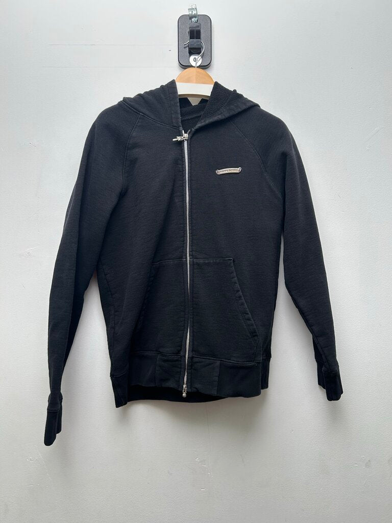 Preowned Chrome Hearts King Taco Black Cashmere Embroidered Zip Hoodie sz.M