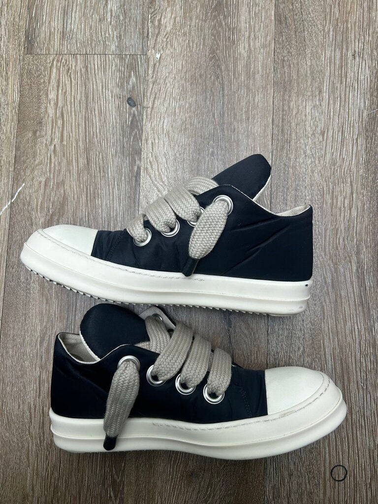 Preowned Rick Owens DRKSHDW Ramone Puff Jumbo Lace Black Milk sz.41