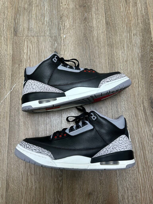 Preowned Jordan 3 Black Cement Sz.10.5