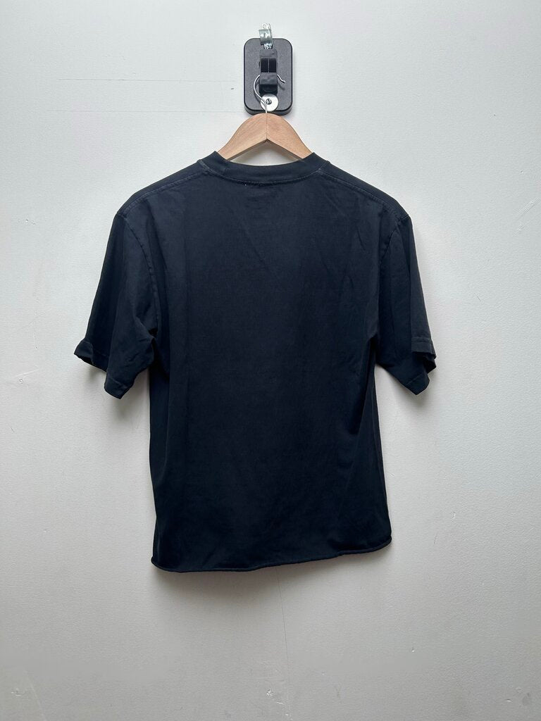 Preowned Paly Kiari Black Rhinestone Tee Size Small