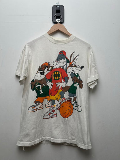 90s Looney Tunes Basketball Tee Sz XL