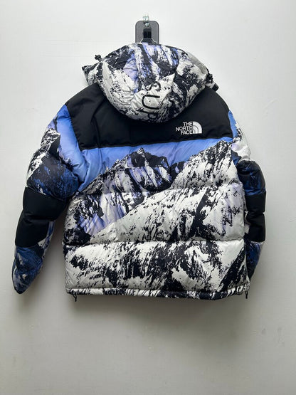 Preowned Supreme TNF Mountain Parka White Blue Sz.Medium
