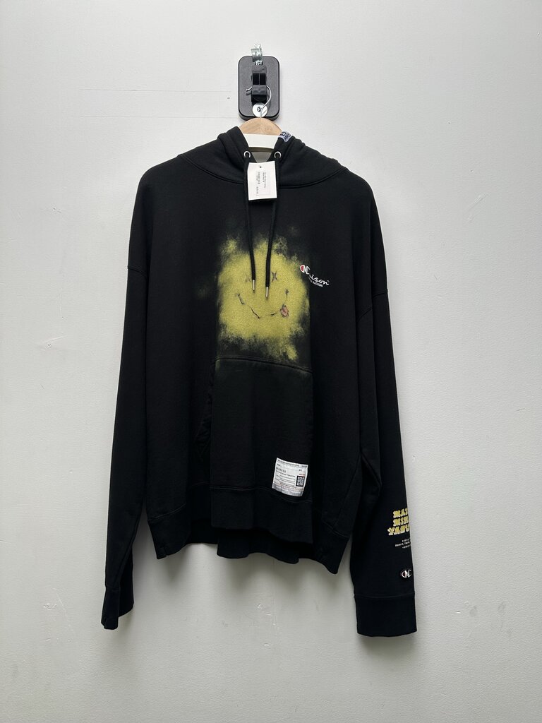 New MMY Black Smiley Hoodie Size 48