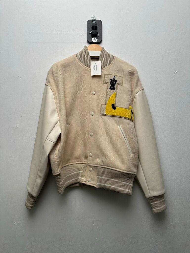 Preowned Kapital Cream Varsity Jacket size 1