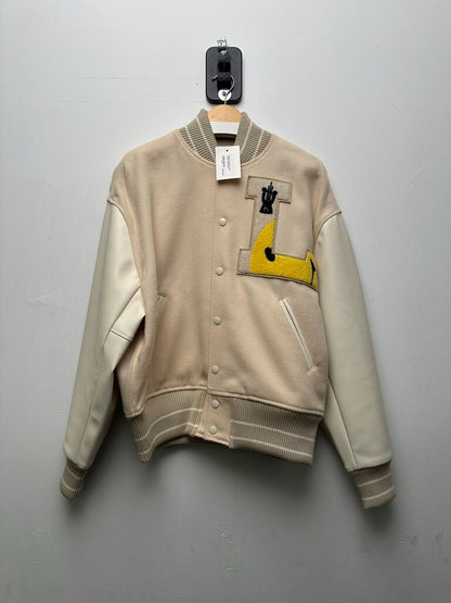 Preowned Kapital Cream Varsity Jacket size 1