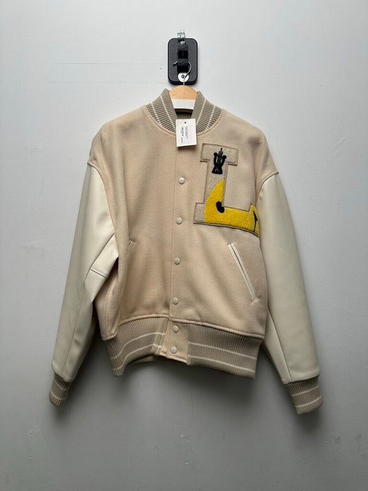 Preowned Kapital Cream Varsity Jacket size 1