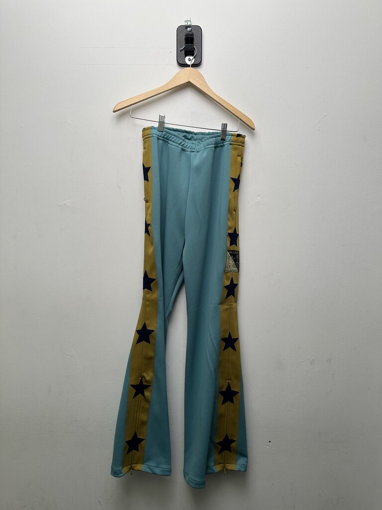 New Kapital Teal Yellow Star Pants Size 3