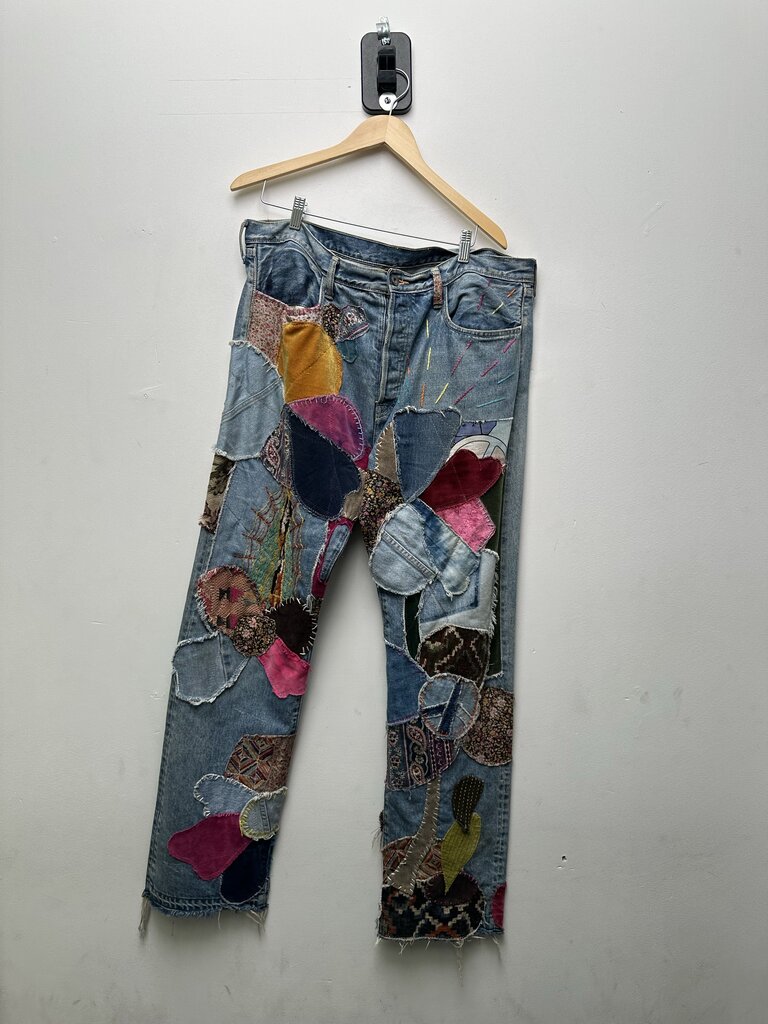 Preowned Kapital Acid Patchwork Denim sz.38