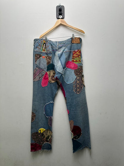 Preowned Kapital Acid Patchwork Denim sz.38