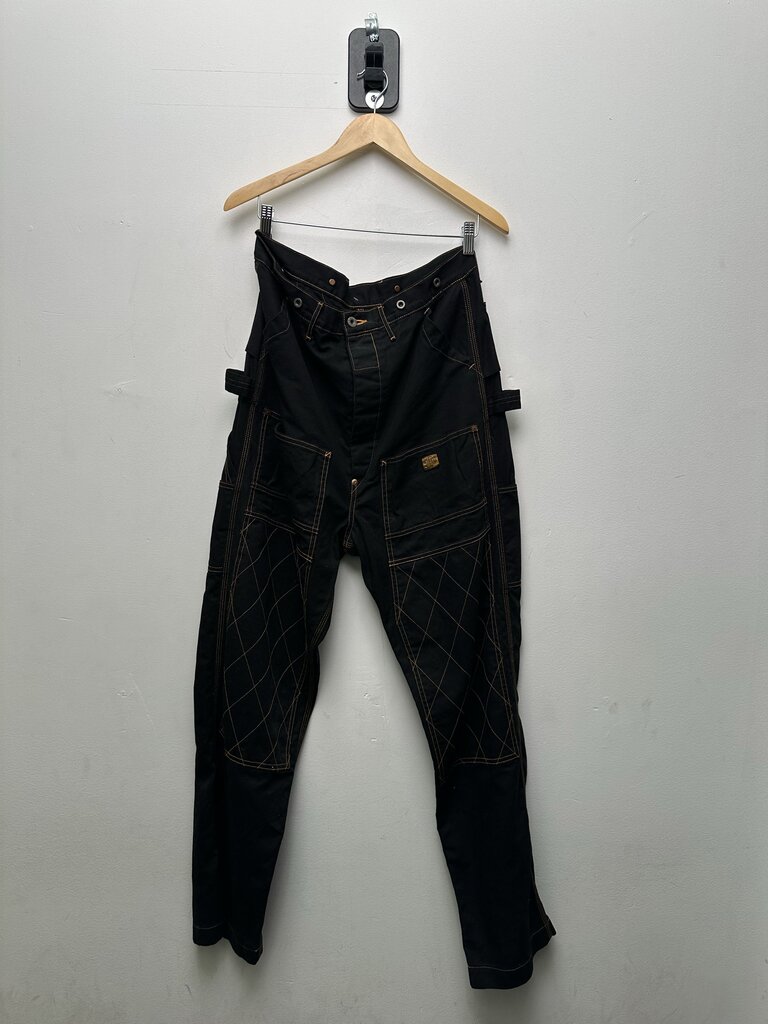 Preowned Kapital Double Knee Black Pants Size 4