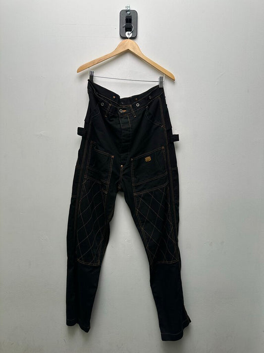 Preowned Kapital Double Knee Black Pants Size 4