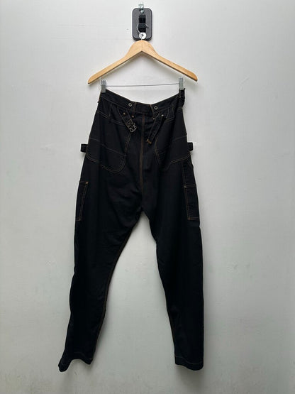 Preowned Kapital Double Knee Black Pants Size 4