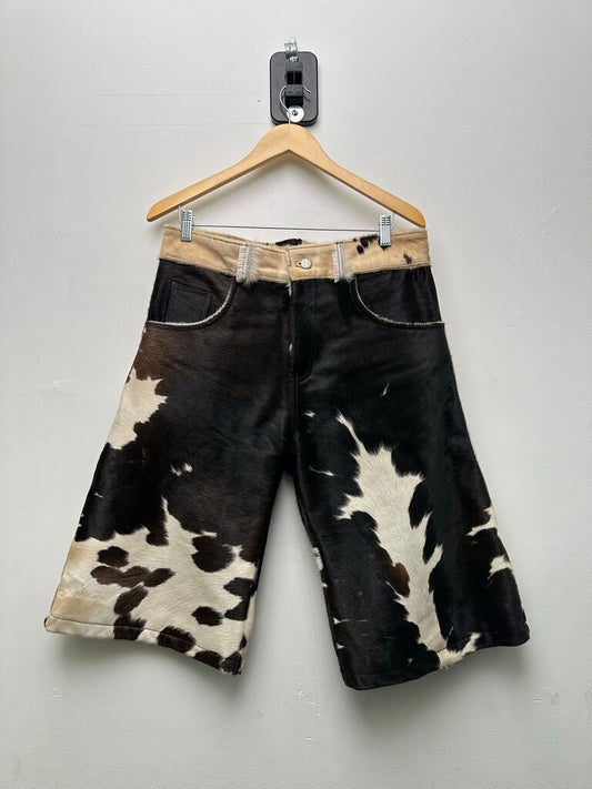 New NYRVA Black/White Mohair Shorts Size 36