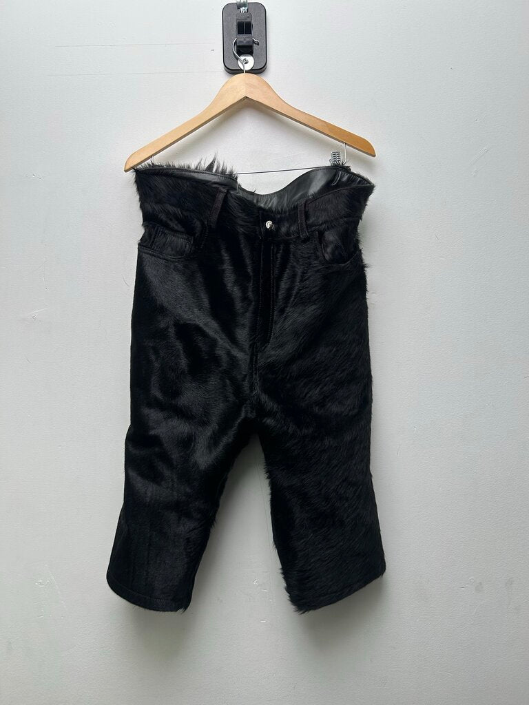 New NYRVA Black Mohair Shorts Size 36