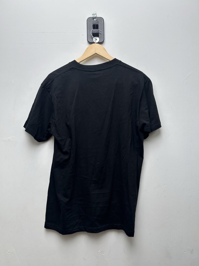 New Supreme Black Paint Splatter Logo Tee Sz.Medium