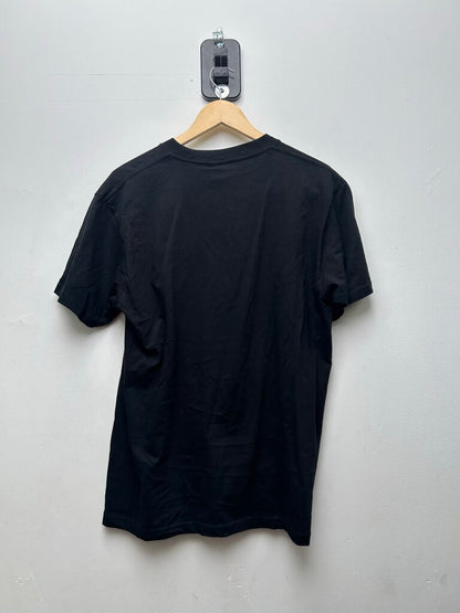 New Supreme Black Paint Splatter Logo Tee Sz.Medium