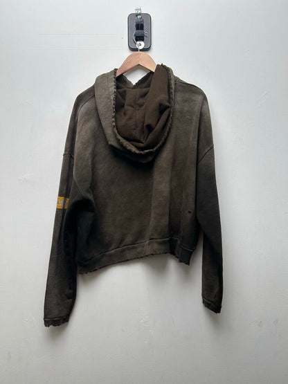 Preowned Gv Gallery Brown Football Hoodie Sz.XS